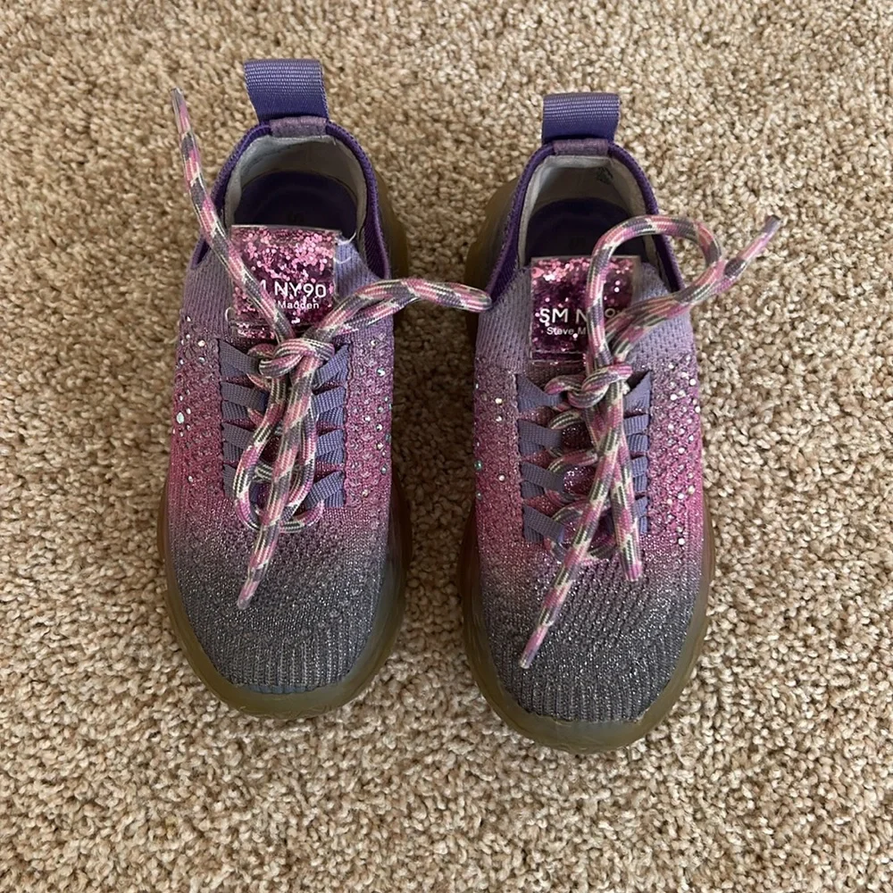 Steve Madden Girls J-Miss Ombre Rhinestone Sneakers
